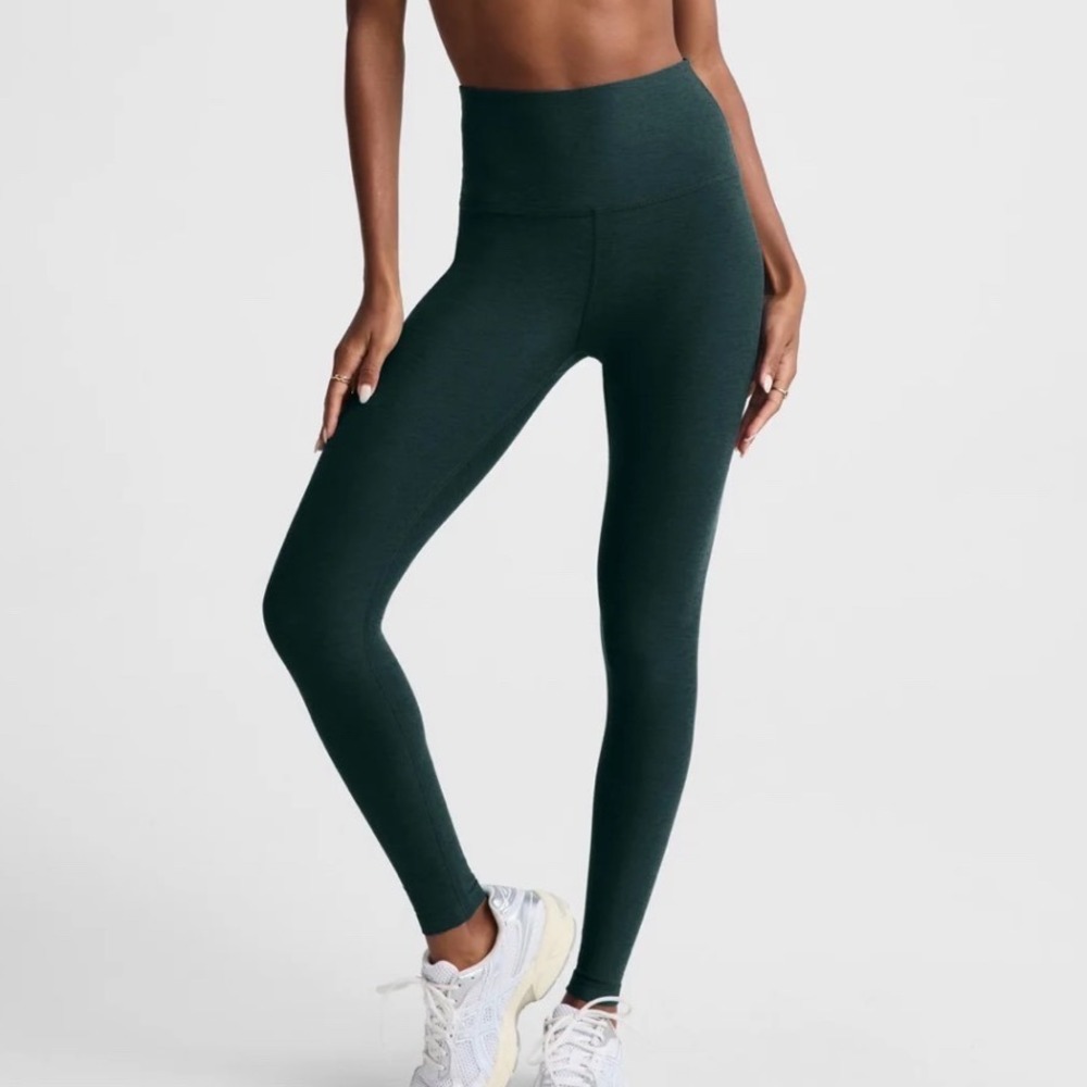 Beyond Yoga Forest Green Space Dye Leggings Size 1X